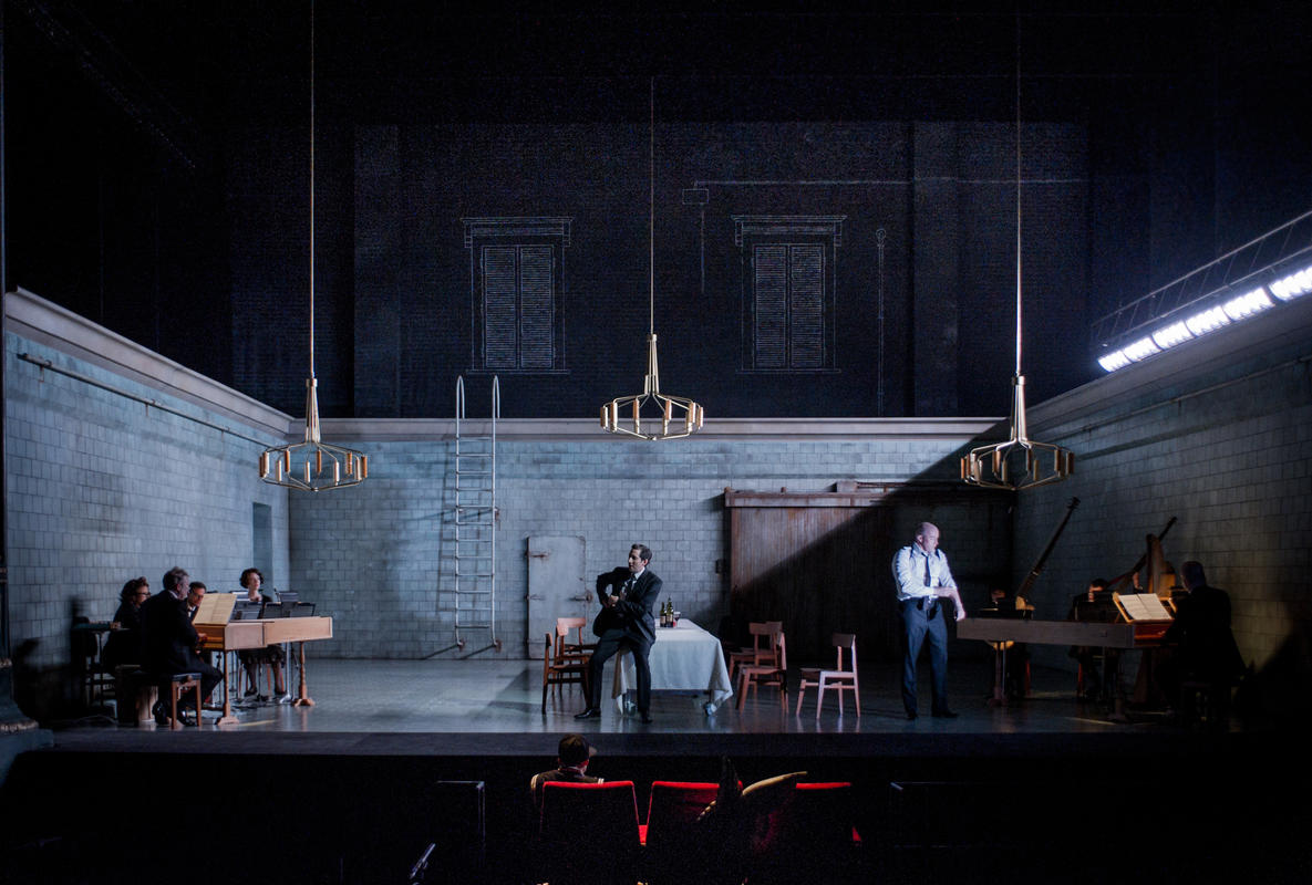 Photograph from The Coronation of Poppea - lighting design by Malcolm Rippeth