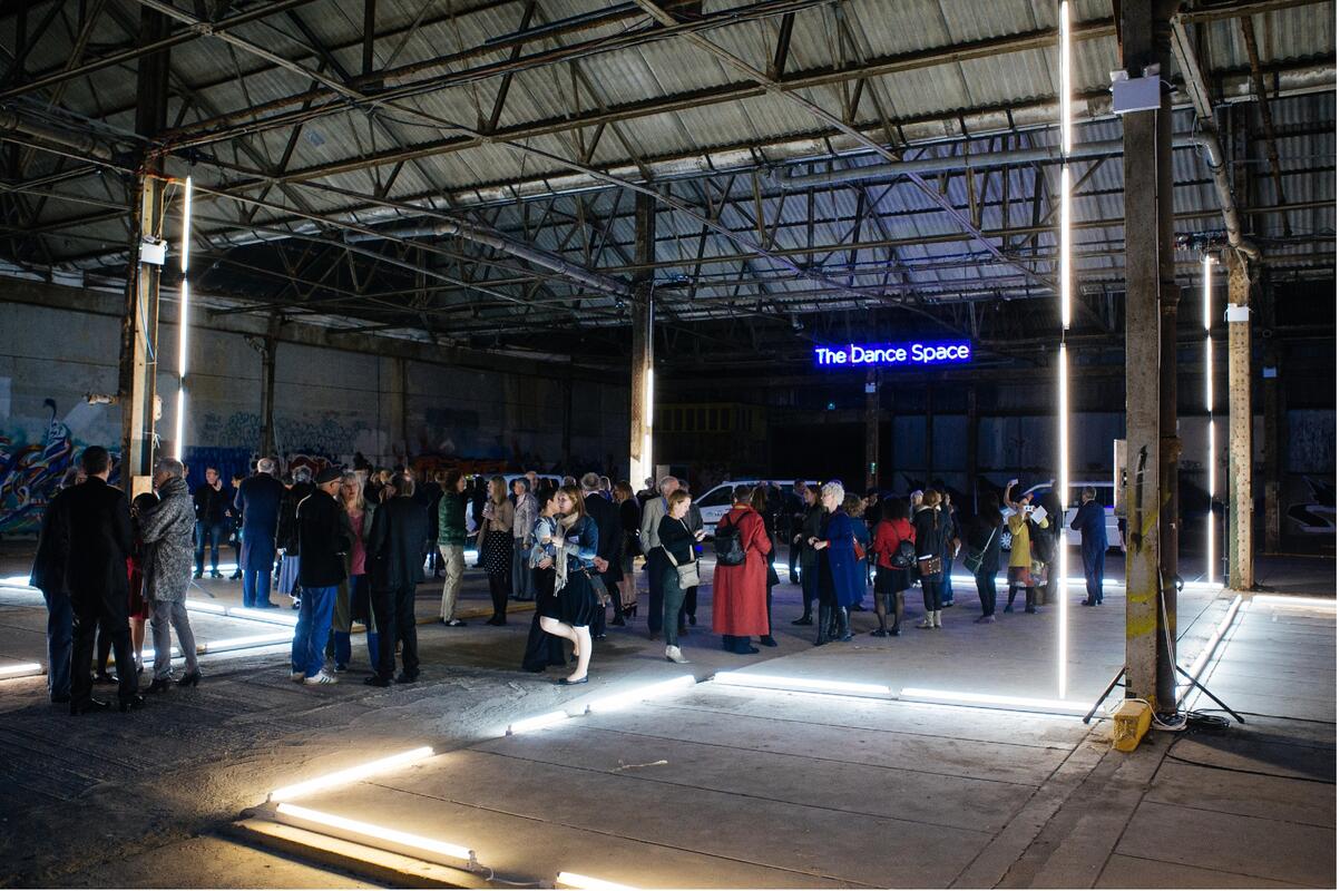 Photograph from South East Dance Space Launch - lighting design by Marty Langthorne