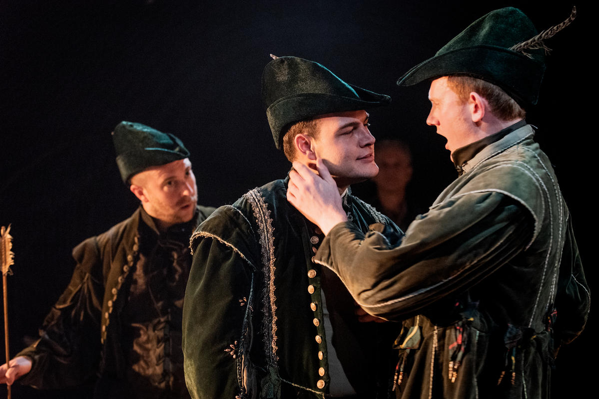 Photograph from Robin Hood - lighting design by Claire Childs