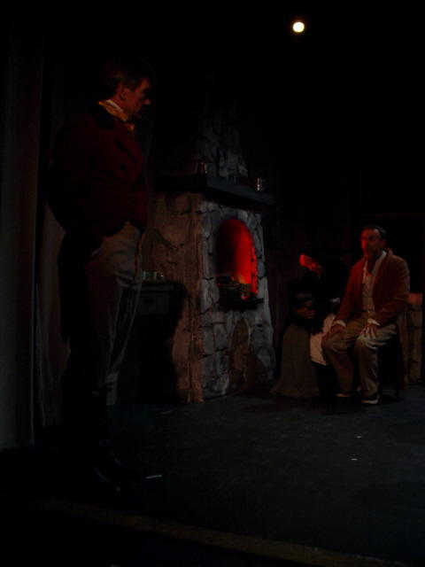 Photograph from Silas Marner - lighting design by Kevin Allen