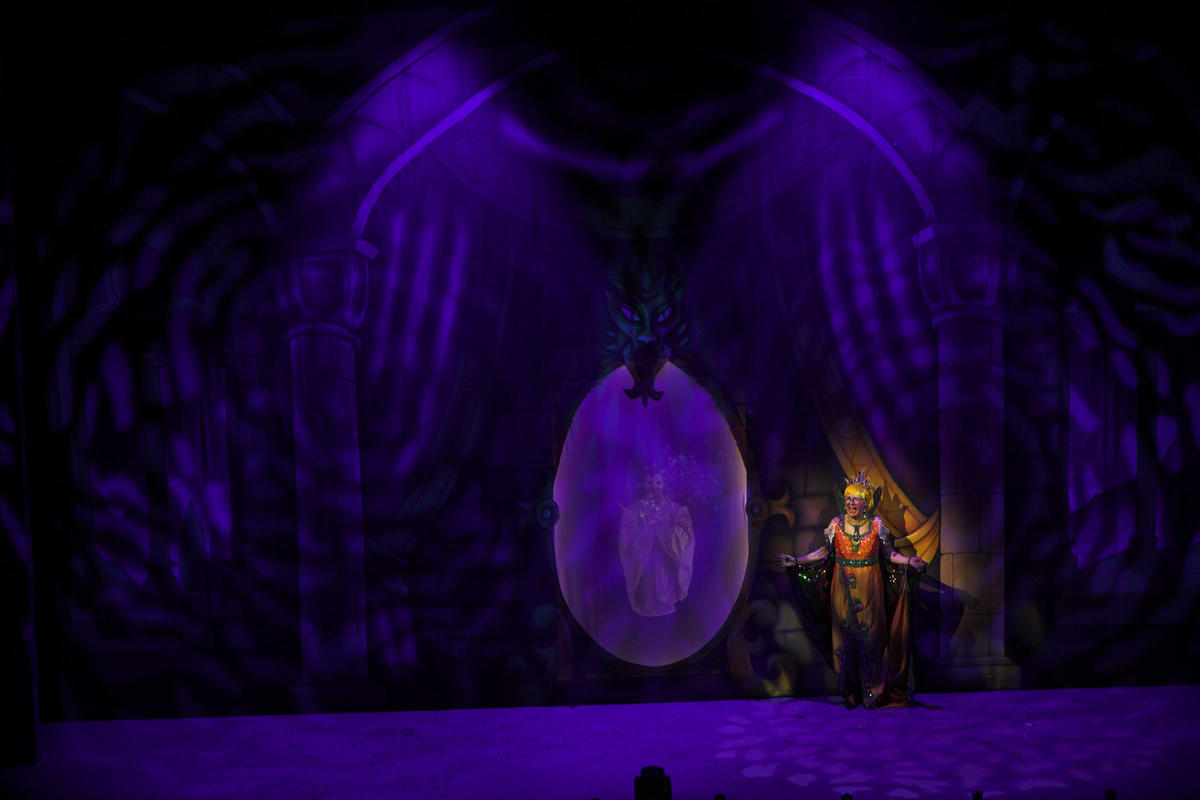 Photograph from Snow White and the Seven Dwarfs - lighting design by Andy Webb
