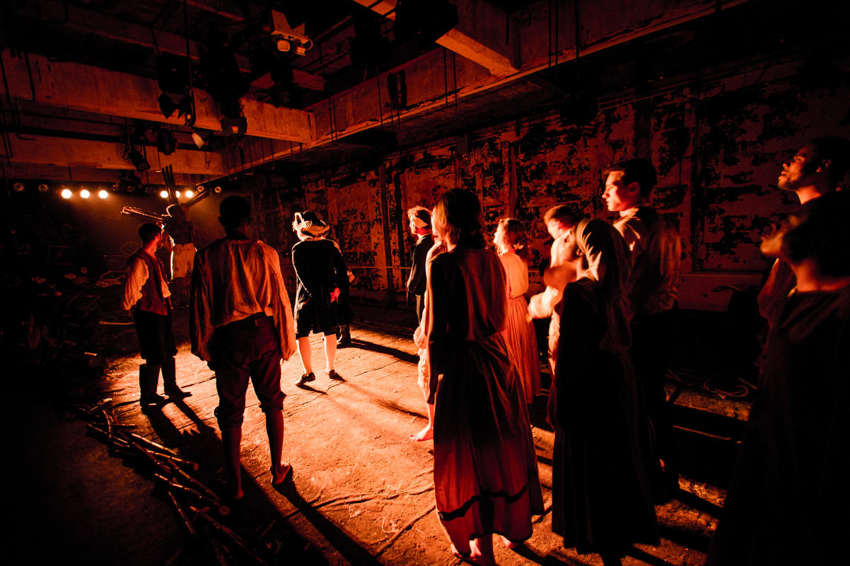 Photograph from The Cane - lighting design by Kiaran Kesby