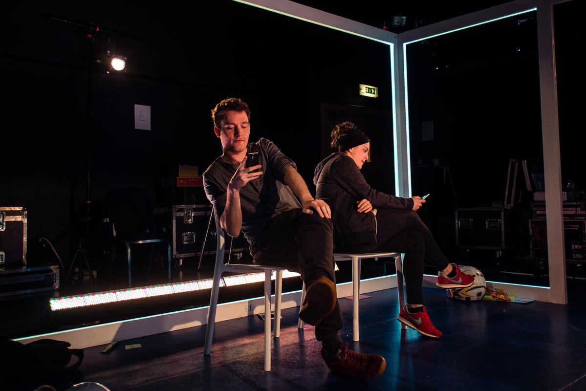Photograph from Last Thursday - The Verbatim Project - lighting design by Will Burgher