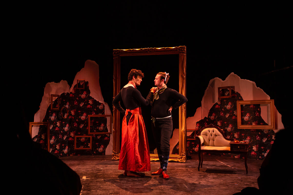 Photograph from The Importance of Being Earnest - lighting design by alexforey