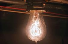 Carbon filament lamp found