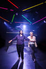 Photograph from Bright Half Life - lighting design by Alex Lewer