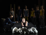 Photograph from Loaded - lighting design by Joshua Gadsby