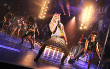 Photograph from Rock of Ages - lighting design by Andrew Voller