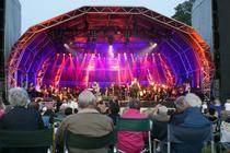 Photograph from Clumber Concerts, Alfie Boe - lighting design by Pete Watts