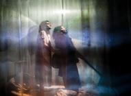 Photograph from Mare Rider - lighting design by Richard Williamson
