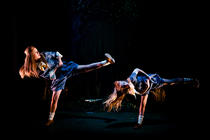 Photograph from Credible Likeable Superstar Rolemodel - lighting design by Marty Langthorne