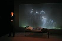 Photograph from The Lovesong of Alfred J Hitchcock - lighting design by Azusa Ono