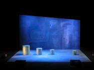 Photograph from Lost and Found - lighting design by Chris Barham