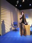 Photograph from Death of an Anarchist - lighting design by Chris Barham