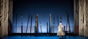 Photograph from The Snowmaiden - lighting design by Jake Wiltshire