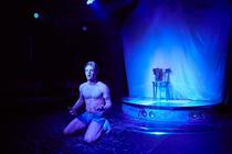 Photograph from Chemsex Monologues - lighting design by Richard Desmond