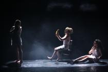 Photograph from Phases of Her - lighting design by Kiaran Kesby