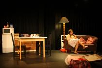 Photograph from Win/Lose/Draw - lighting design by Kiaran Kesby