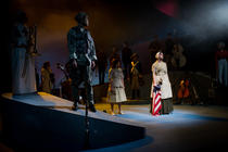 Photograph from Songs For A New World - lighting design by Hayden Borgars
