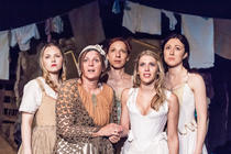 Photograph from Playhouse Creatures - lighting design by Jack Wills