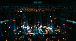 Photograph from Fire in the Evening - lighting design by Katrin Padel