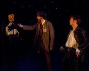 Photograph from Ralph McGinty's World of Shakespeare - lighting design by Andy Webb
