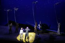 Photograph from The Little Prince - lighting design by Malcolm Rippeth