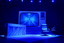 Photograph from Les Dawson, Flying High - lighting design by danielldesign