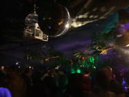Photograph from Red Bull Enchanted Forest - lighting design by Pete Watts