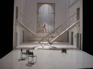 Photograph from Collaborators - Design for Performance Exhibition - lighting design by Katharine Williams