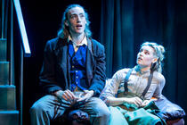 Photograph from Victoria's Knickers - lighting design by edd knight