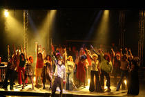 Photograph from Disco Inferno - lighting design by Pete Watts