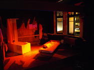 Photograph from The Backroom - lighting design by Steve Lowe