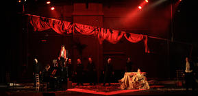 Photograph from RAO Opera Tableaux - lighting design by Jake Wiltshire
