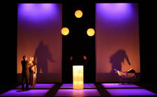 Photograph from Family Secrets - lighting design by Jake Wiltshire