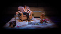Photograph from Bobby Robson Saved My Life - lighting design by Johnathan Rainsforth