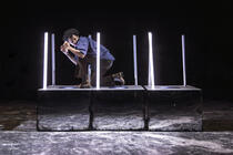 Photograph from The Last Days of Judas Iscariot - lighting design by Hugo Dodsworth