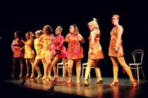 Photograph from Sweet Charity - lighting design by Ben Pickersgill