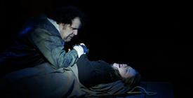 Photograph from Rigoletto - lighting design by Jake Wiltshire
