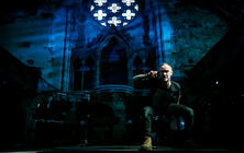 Photograph from 8 Songs for a Mad King - lighting design by Simon Hayes
