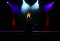 Photograph from An Evening with Tim Rice - lighting design by David Totaro