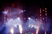 Photograph from Amr Diab Live Concert at Dream Park 2002 - lighting design by Mohamed Ghanem