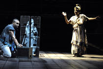 Photograph from Aesops Fables - lighting design by Chloe Kenward