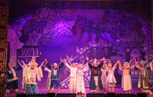 Photograph from Aladdin - lighting design by Andy Webb