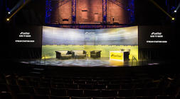 Photograph from BETFAIR ROAD TO RUSSIA LIVE - lighting design by Sam Ohlsson