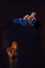 Photograph from Barbarians - lighting design by Matthew Leventhall