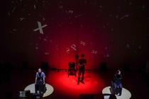 Photograph from The Curious Incident of the Dog in the Night-Time - lighting design by morgantevans