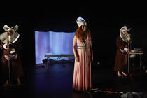 Photograph from Cyst-er Act - lighting design by Marty Langthorne