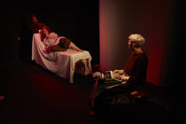 Photograph from Cyst-er Act - lighting design by Marty Langthorne