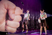 Photograph from Double Double Act - lighting design by Alex Fernandes